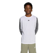 Adidas Train Essentials A Maniche Lunghe Per Bambini Bianco