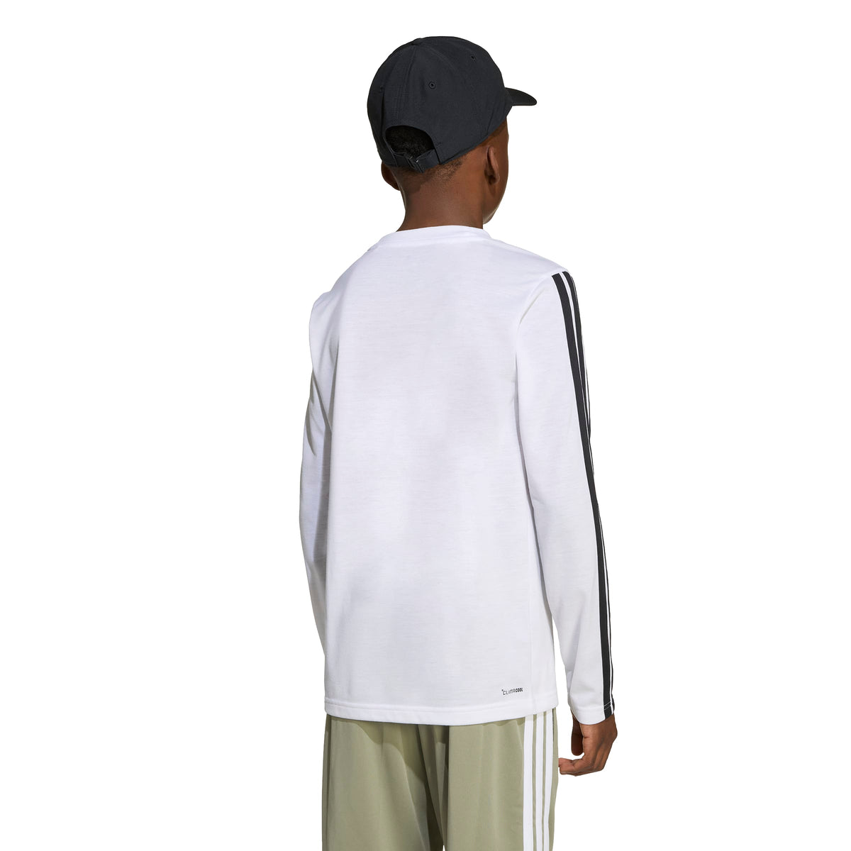 Adidas Train Essentials A Maniche Lunghe Per Bambini Bianco