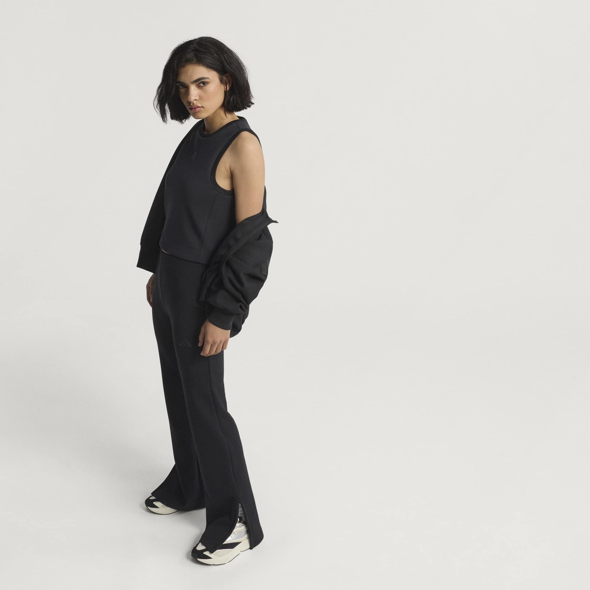 Pantaloni svasati Soft Lux - Nero