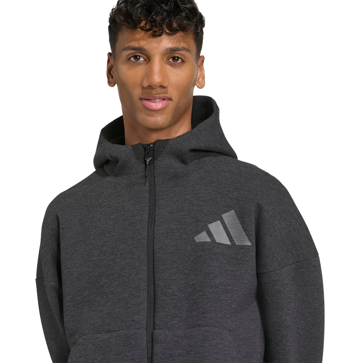 Adidas Z.n.e. Felpa con Cappuccio Premium A Zip Intera Nero