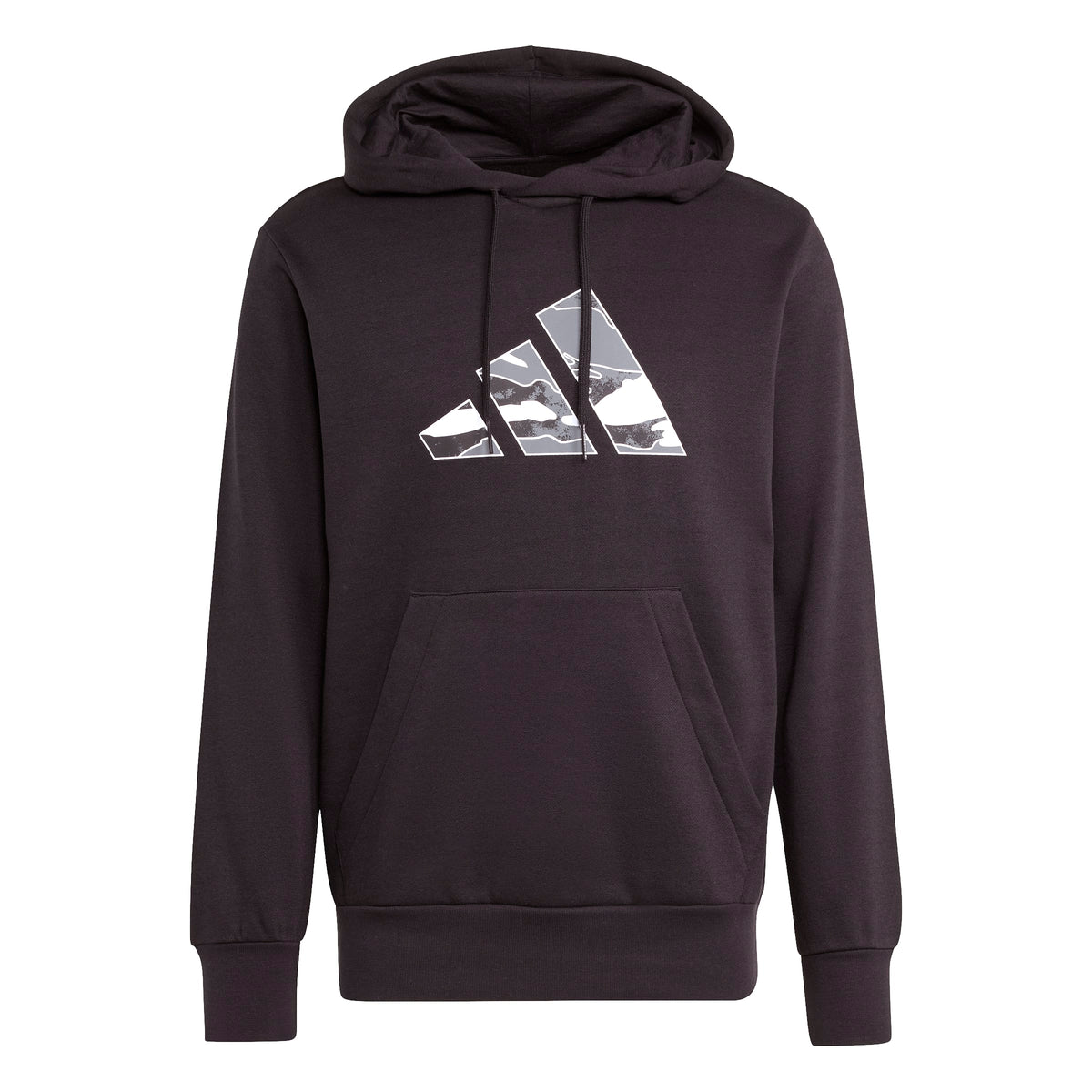 Adidas Felpa con Cappuccio con Grafica Camo Nero