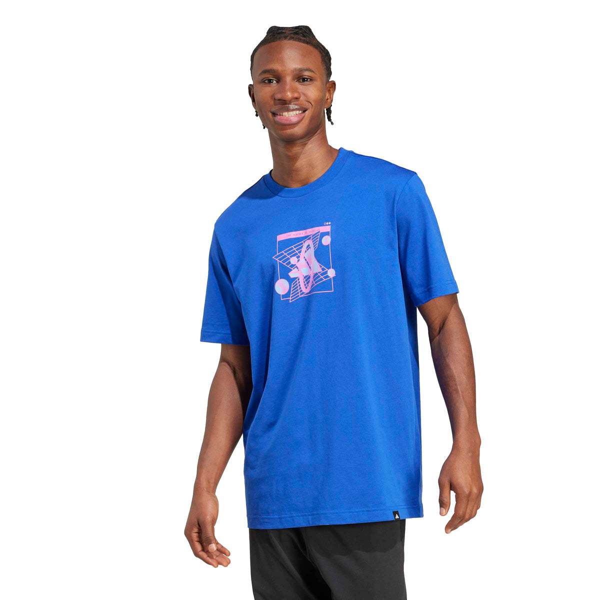 Adidas T-shirt con Grafica Old-school Futurism Blu