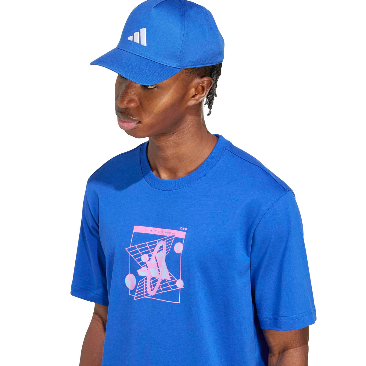 Adidas T-shirt con Grafica Old-school Futurism Blu
