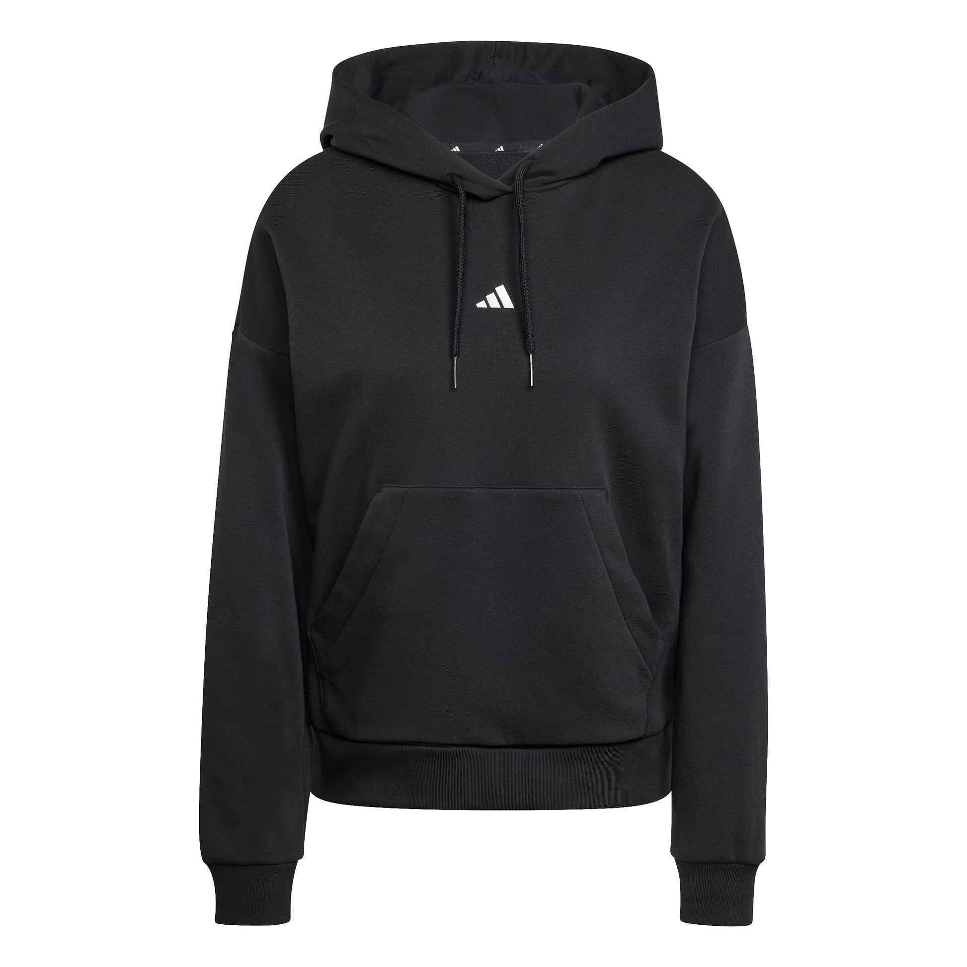 Adidas Felpa con Cappuccio Essentials Small Logo Feel Cozy Nero
