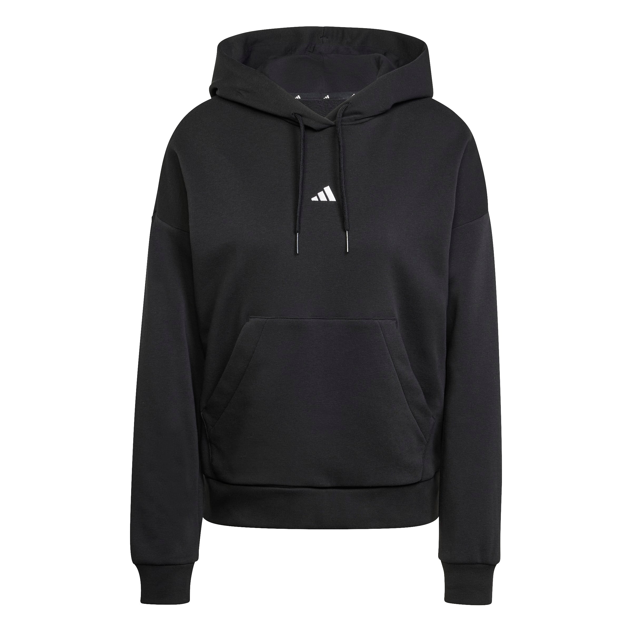 Adidas Felpa con Cappuccio Essentials Small Logo Feel Cozy Nero