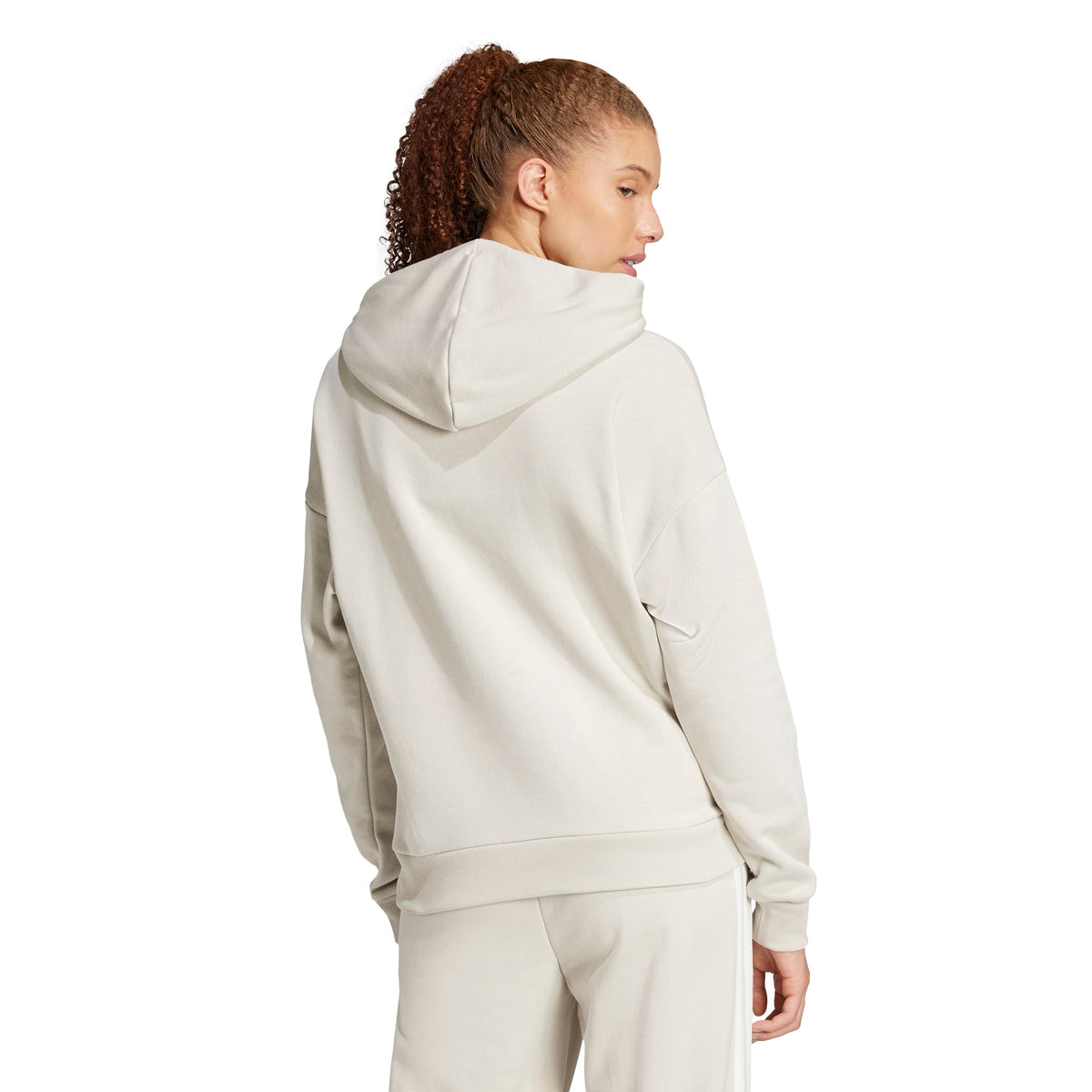 Adidas Felpa con Cappuccio Essentials Small Logo Feel Cozy Grigio