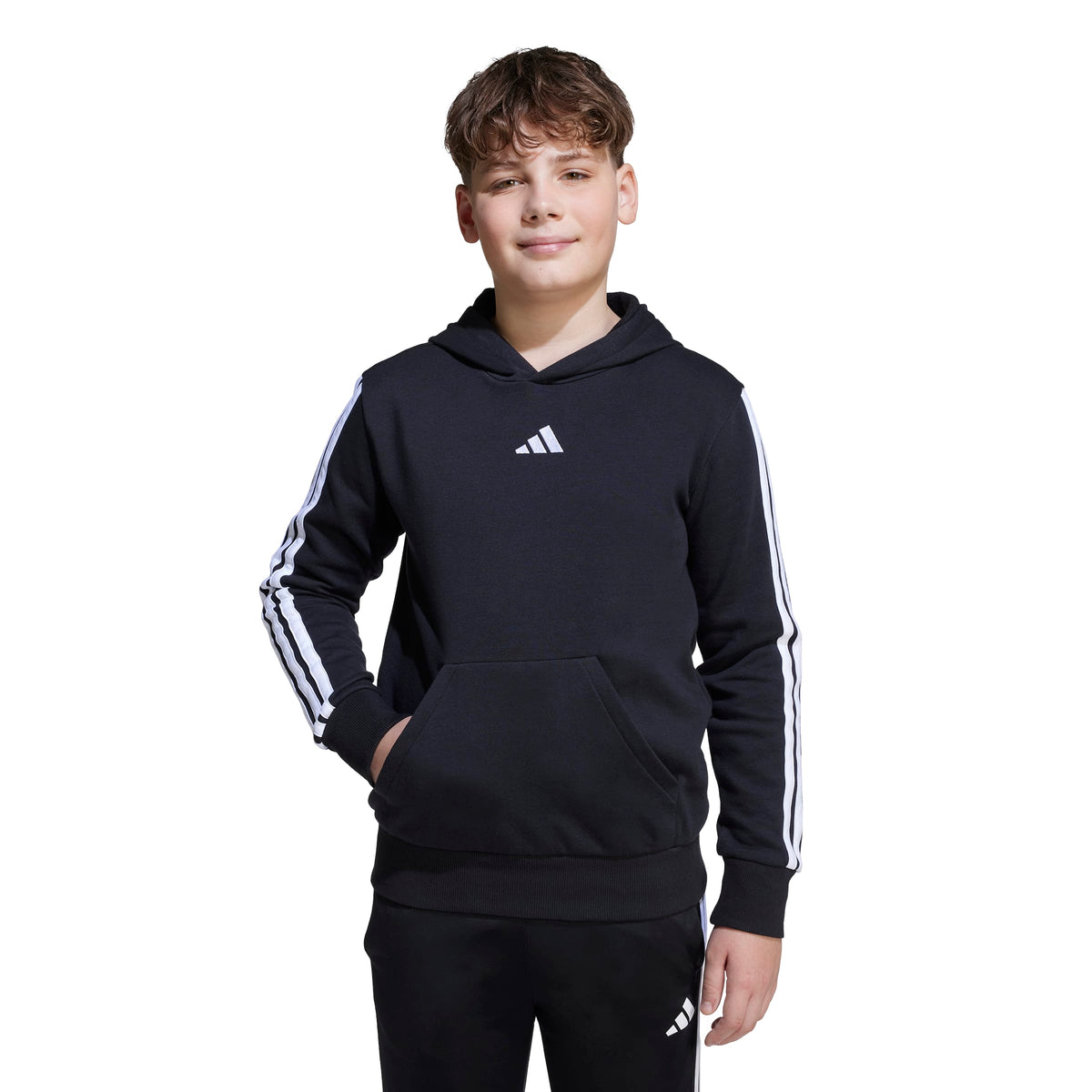 Adidas Felpa con Cappuccio Essentials Nero