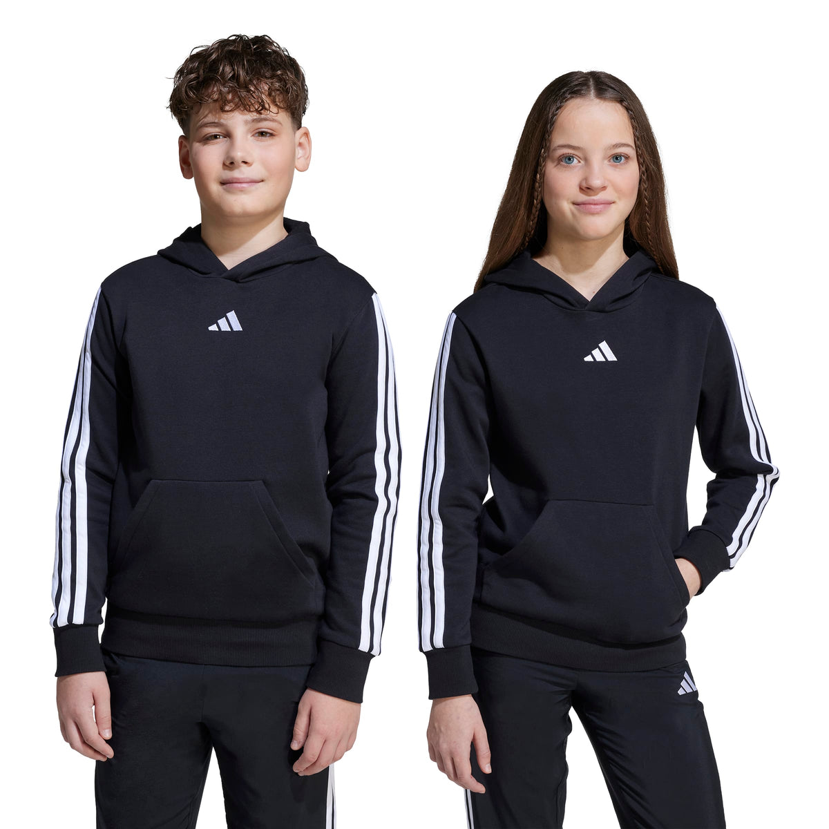 Adidas Felpa con Cappuccio Essentials Nero