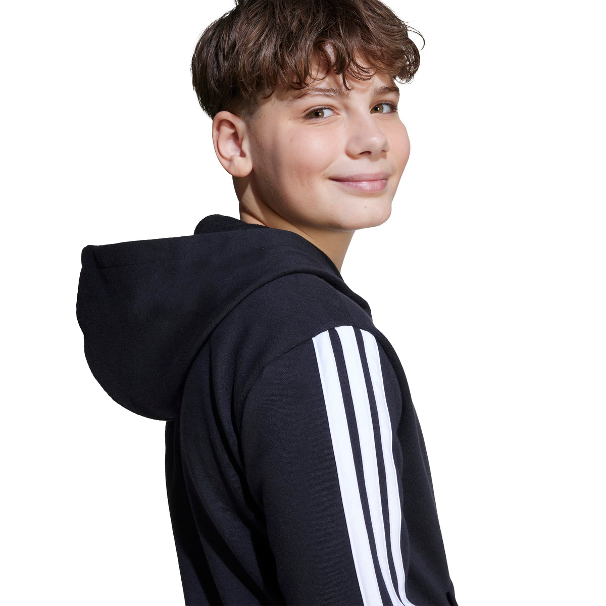 Adidas Felpa con Cappuccio Essentials Nero