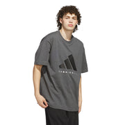 Adidas T-shirt Basketball Grigio