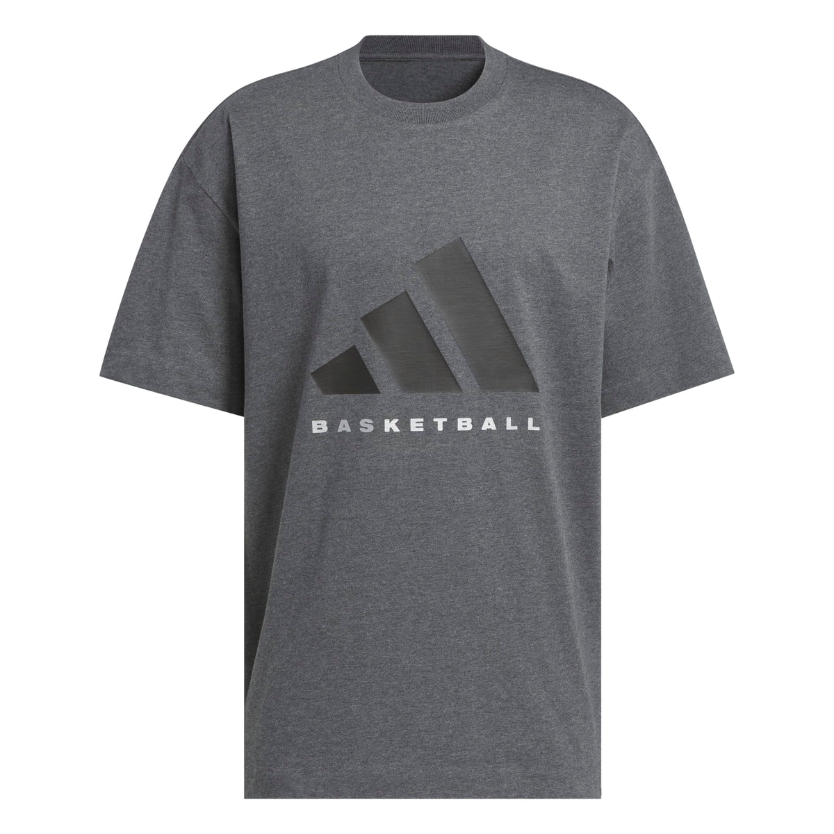 Adidas T-shirt Basketball Grigio