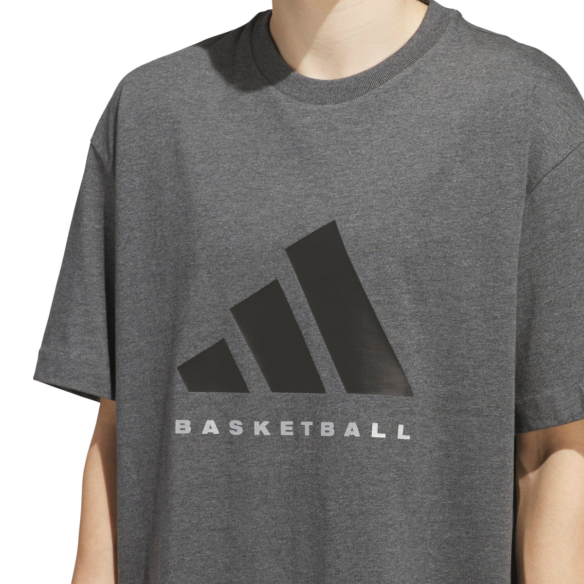 Adidas T-shirt Basketball Grigio