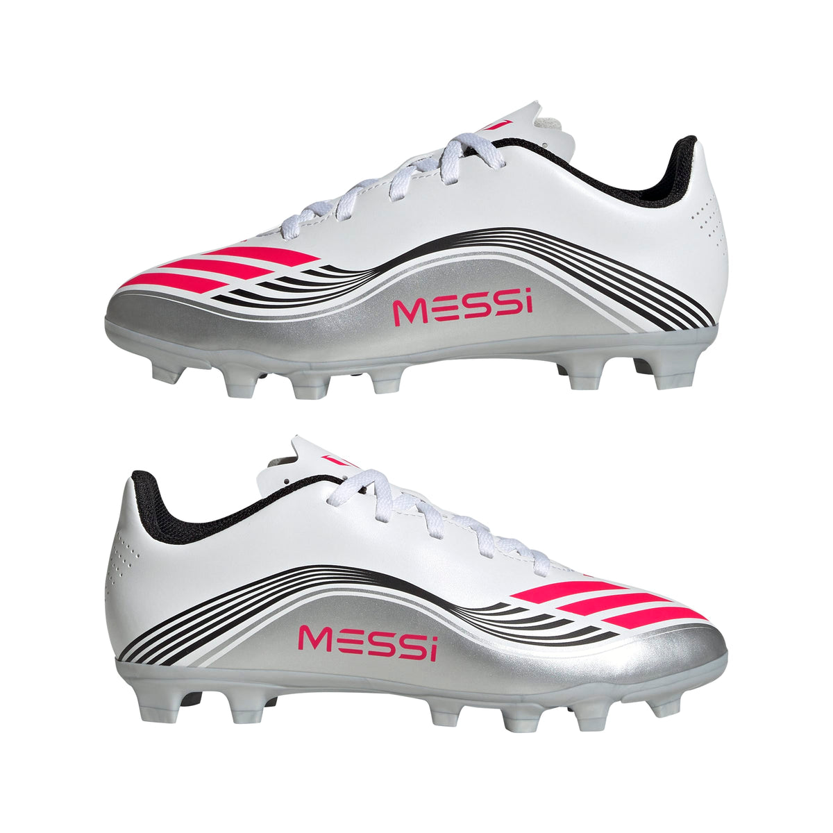 Adidas F50 Messi Club Scarpe Rigide/multi-terreno Bambini Bianco