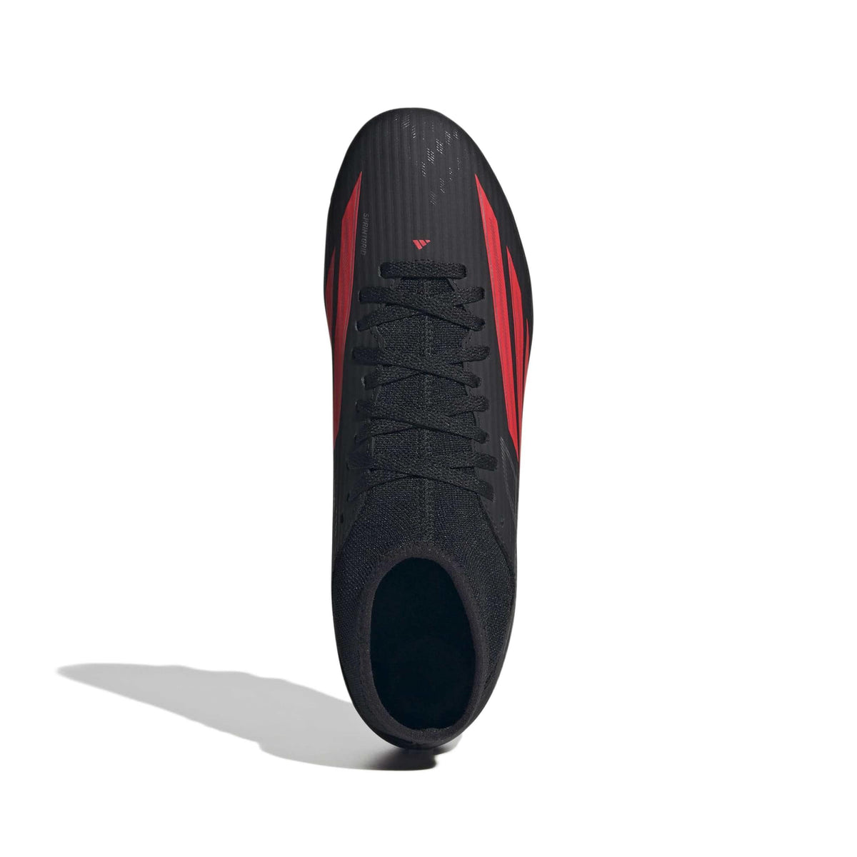 Scarpe da calcio F50 CLUB mid-cut per terreni naturali compatti/multiterreno - Nero / Rosso