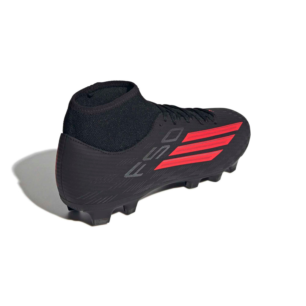 Scarpe da calcio F50 CLUB mid-cut per terreni naturali compatti/multiterreno - Nero / Rosso