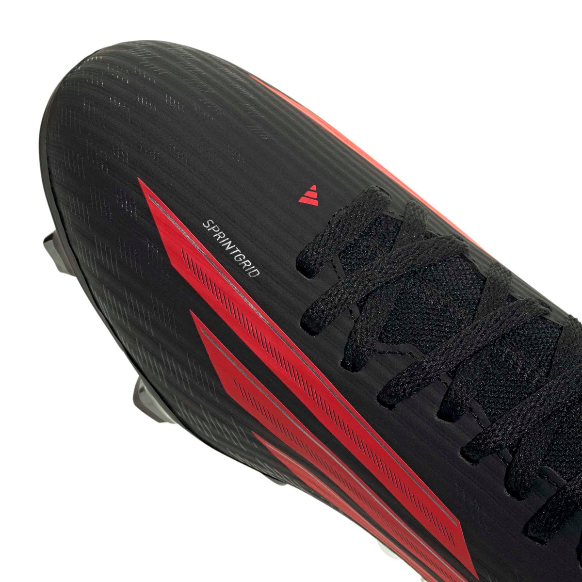 Scarpe da calcio F50 CLUB mid-cut per terreni naturali compatti/multiterreno - Nero / Rosso