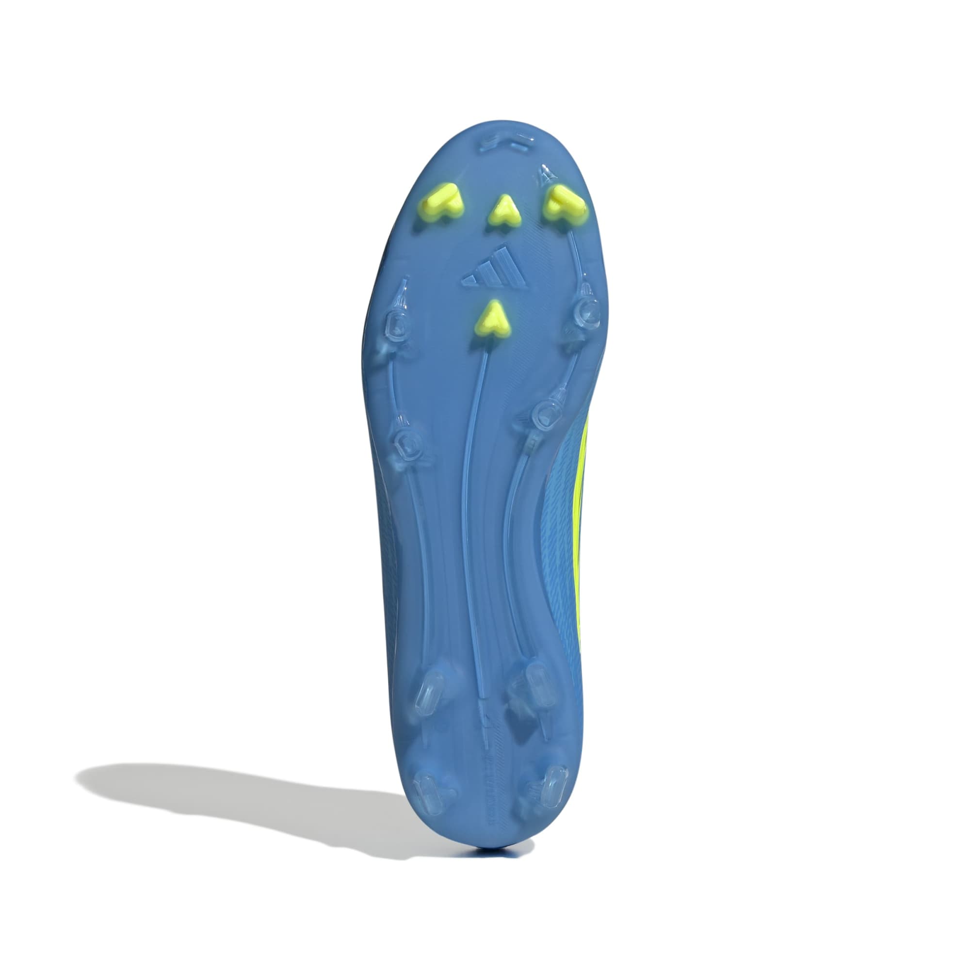 Scarpe da calcio F50 League per terreni naturali compatti/multiterreno - Blu / Giallo