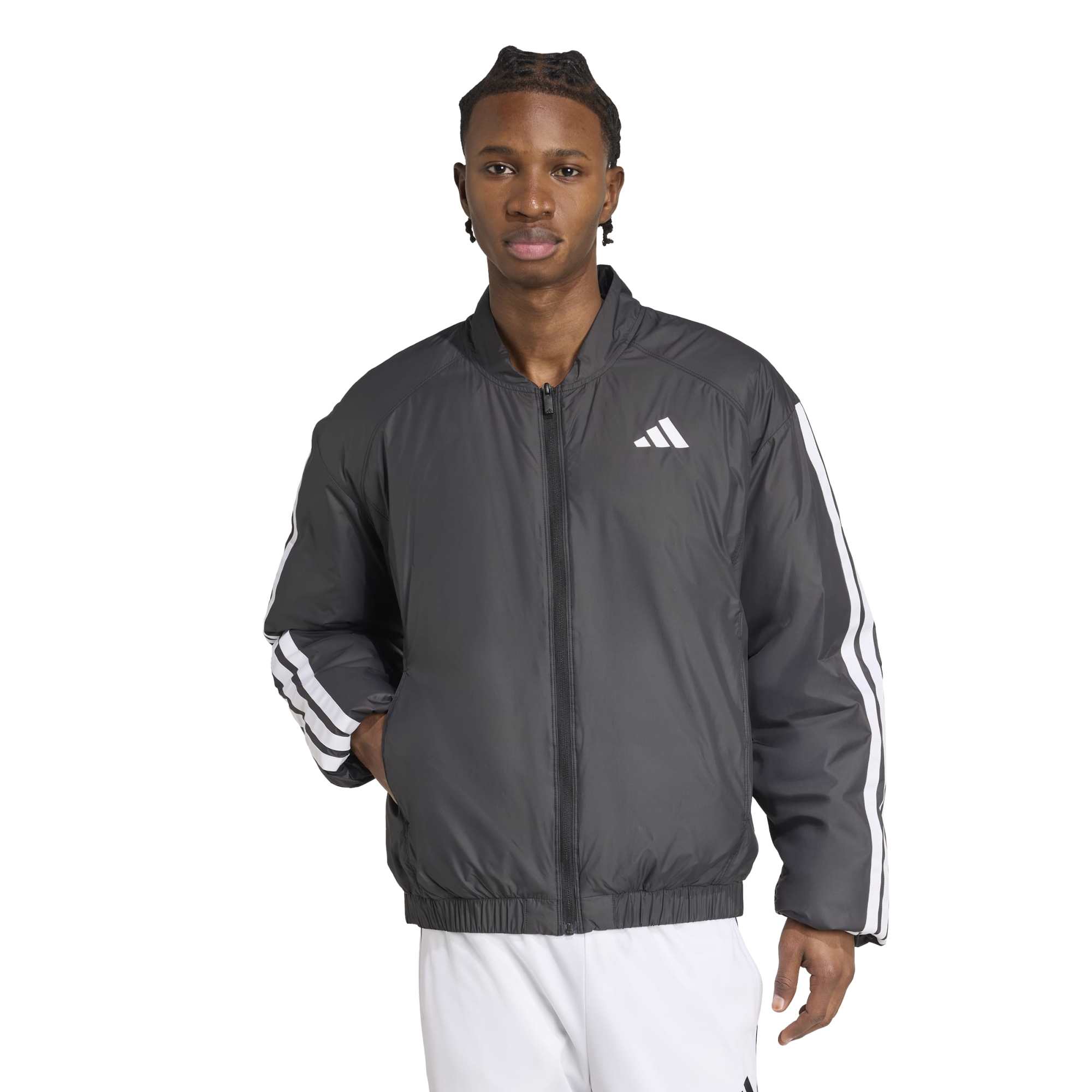 Essentials CLIMAWARM Bomber isolanti a 3 strisce - Nero