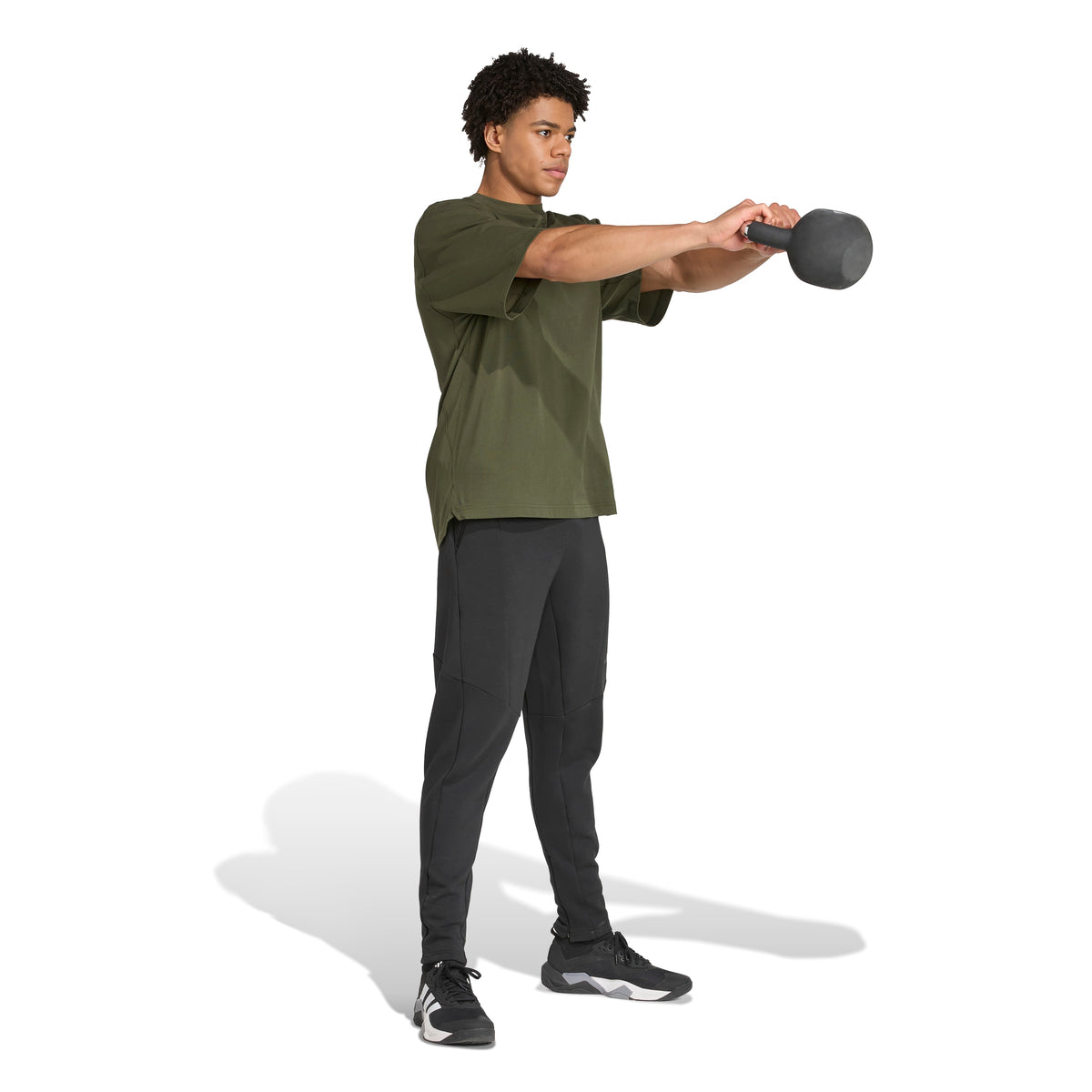 Adidas T-shirt Primelift Workout Oversize Verde