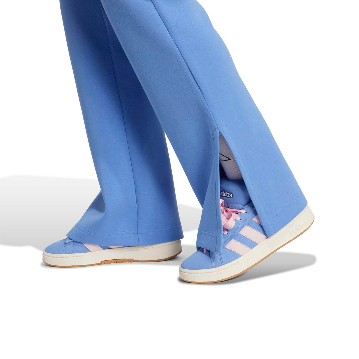 Adidas Pantaloni Svasati Soft Lux Blu