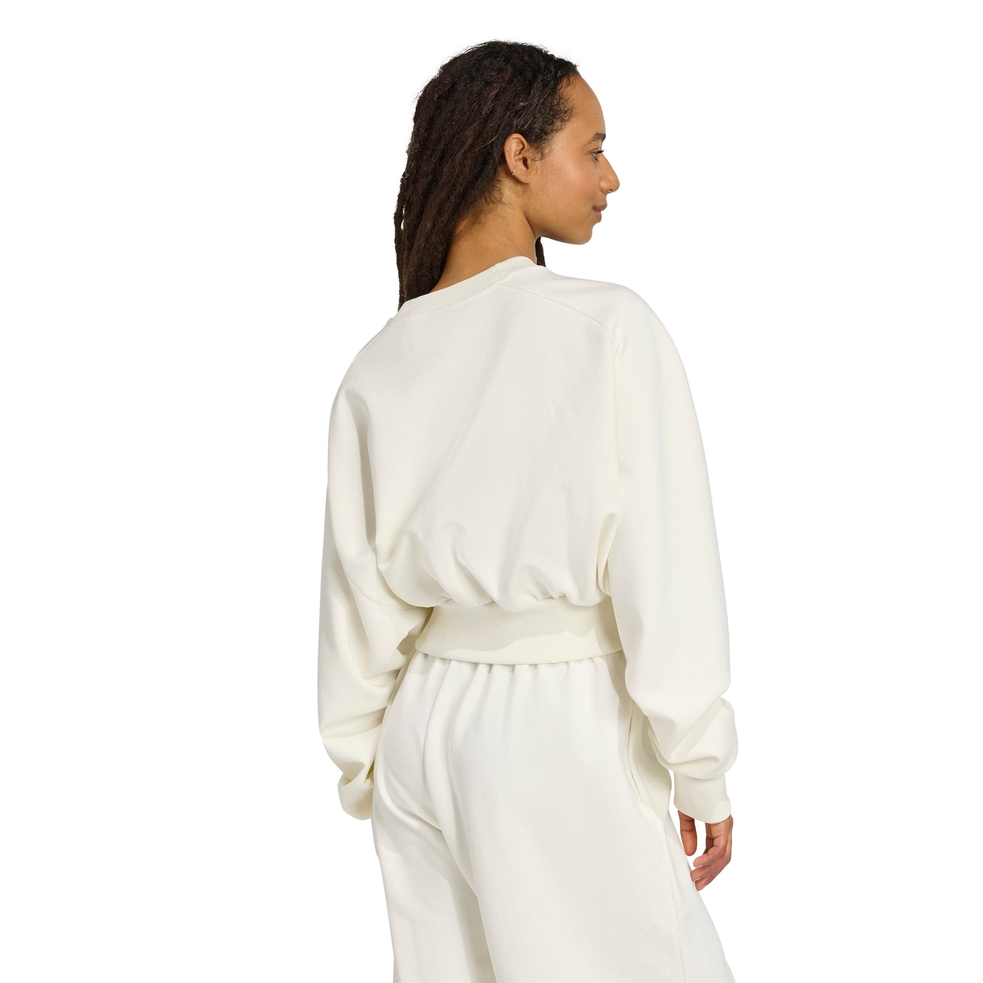 Adidas Felpa Soft Lux Loose Bianco