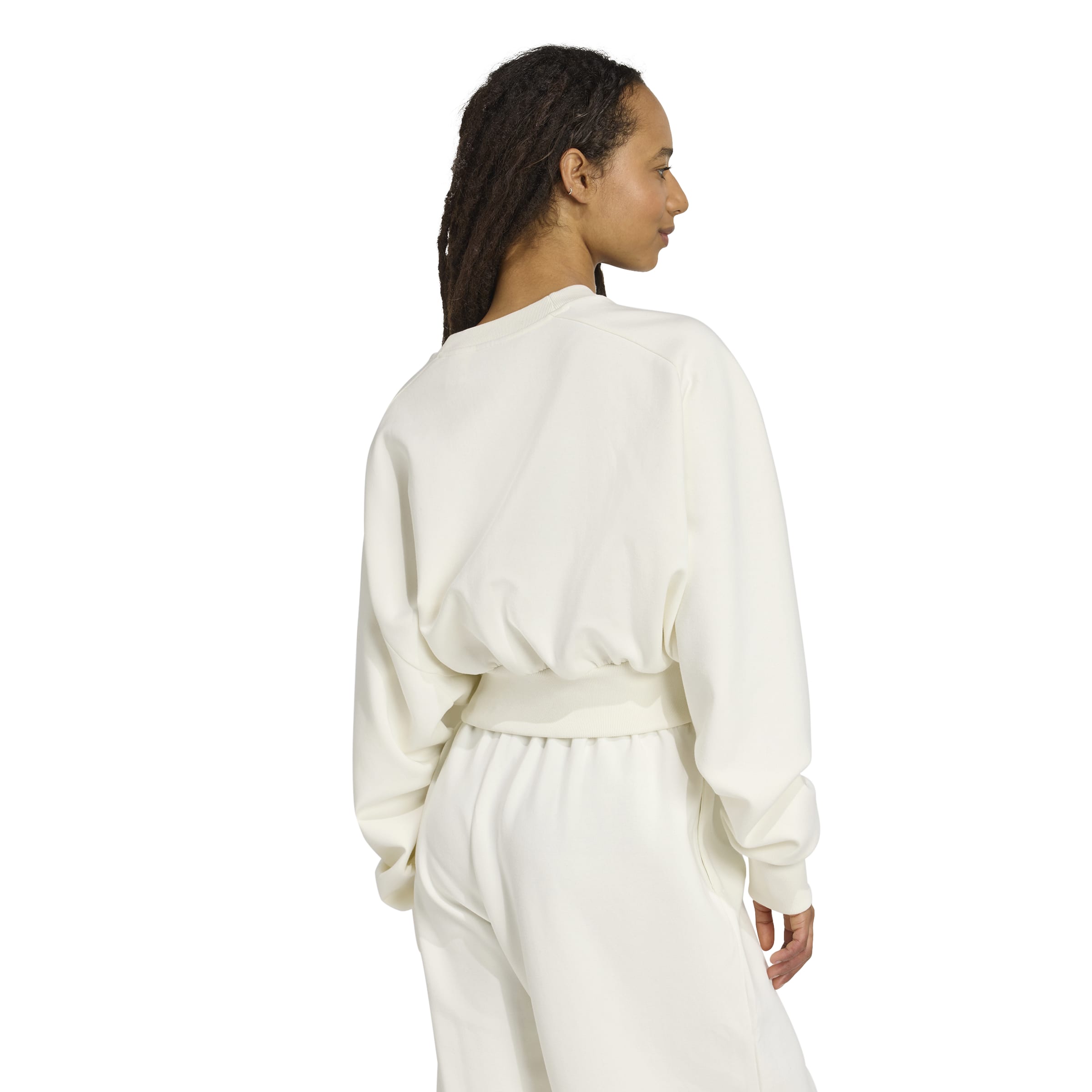 Adidas Felpa Soft Lux Loose Bianco