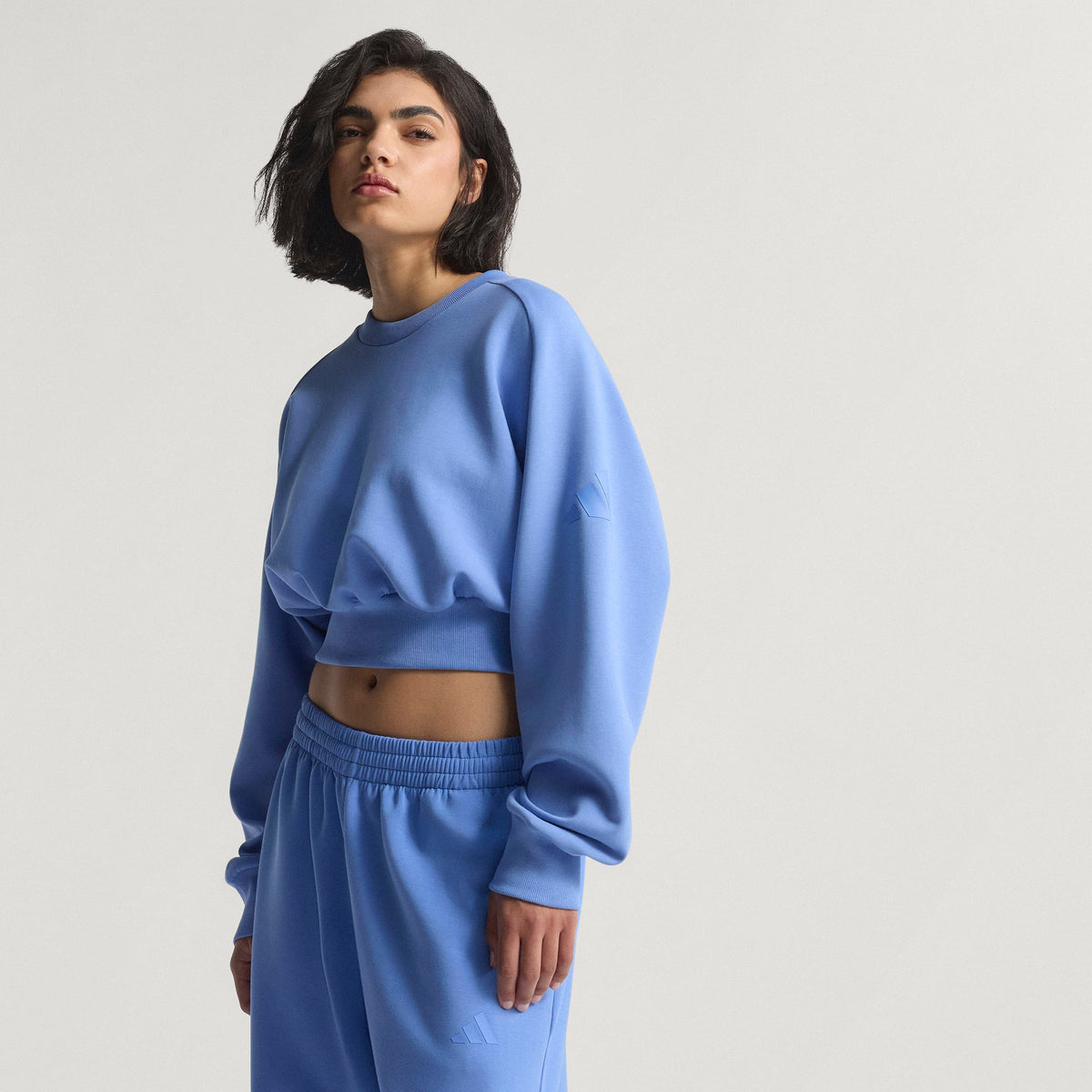 Adidas Felpa Soft Lux Loose Blu