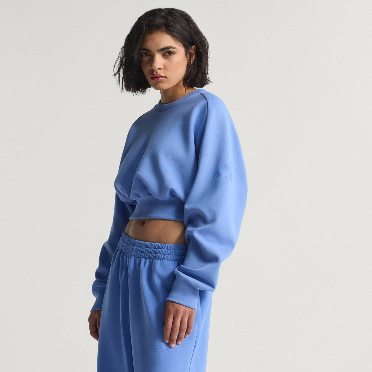 Adidas Felpa Soft Lux Loose Blu