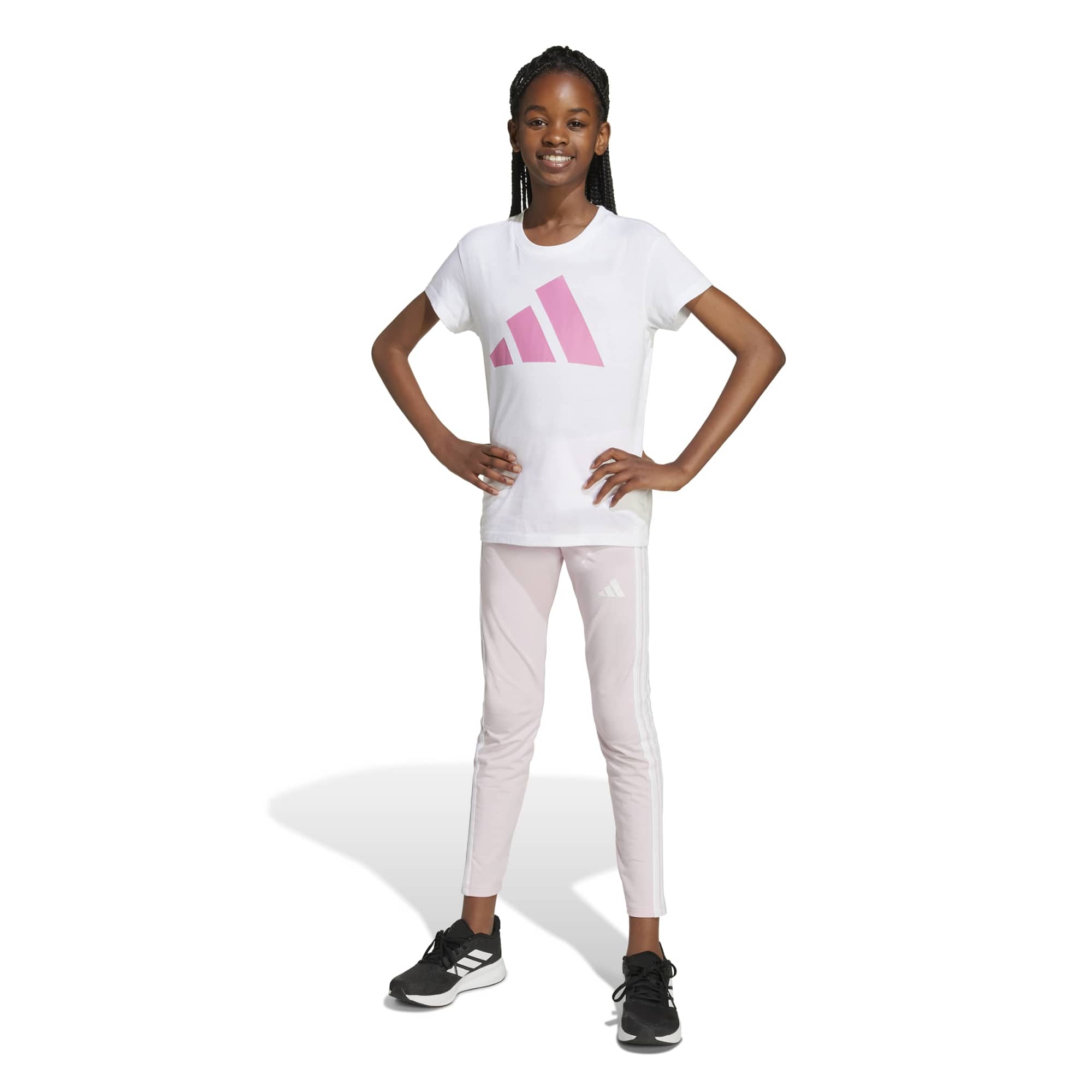 T-shirt Essentials Ragazzo - Bianco / Rosa