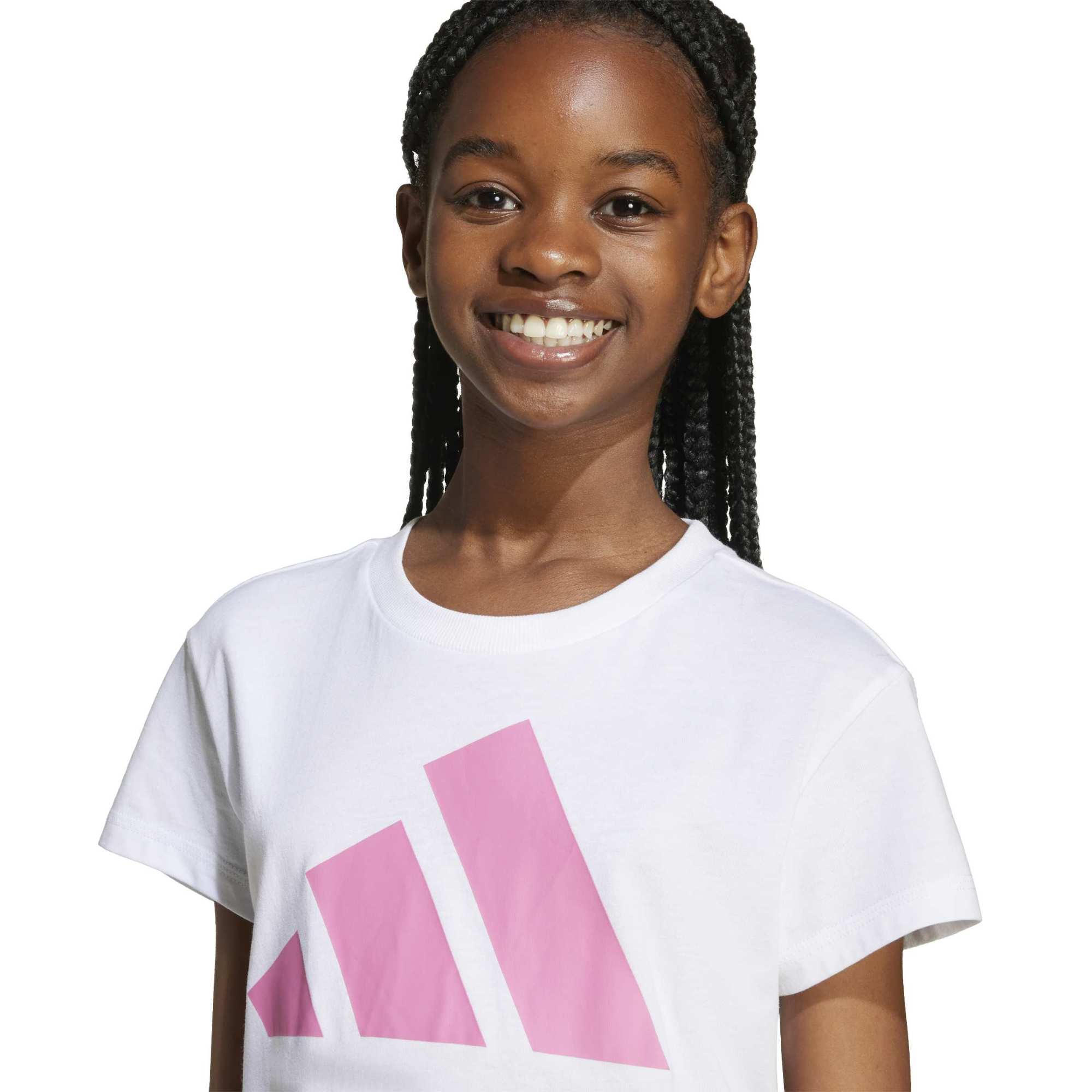 T-shirt Essentials Ragazzo - Bianco / Rosa