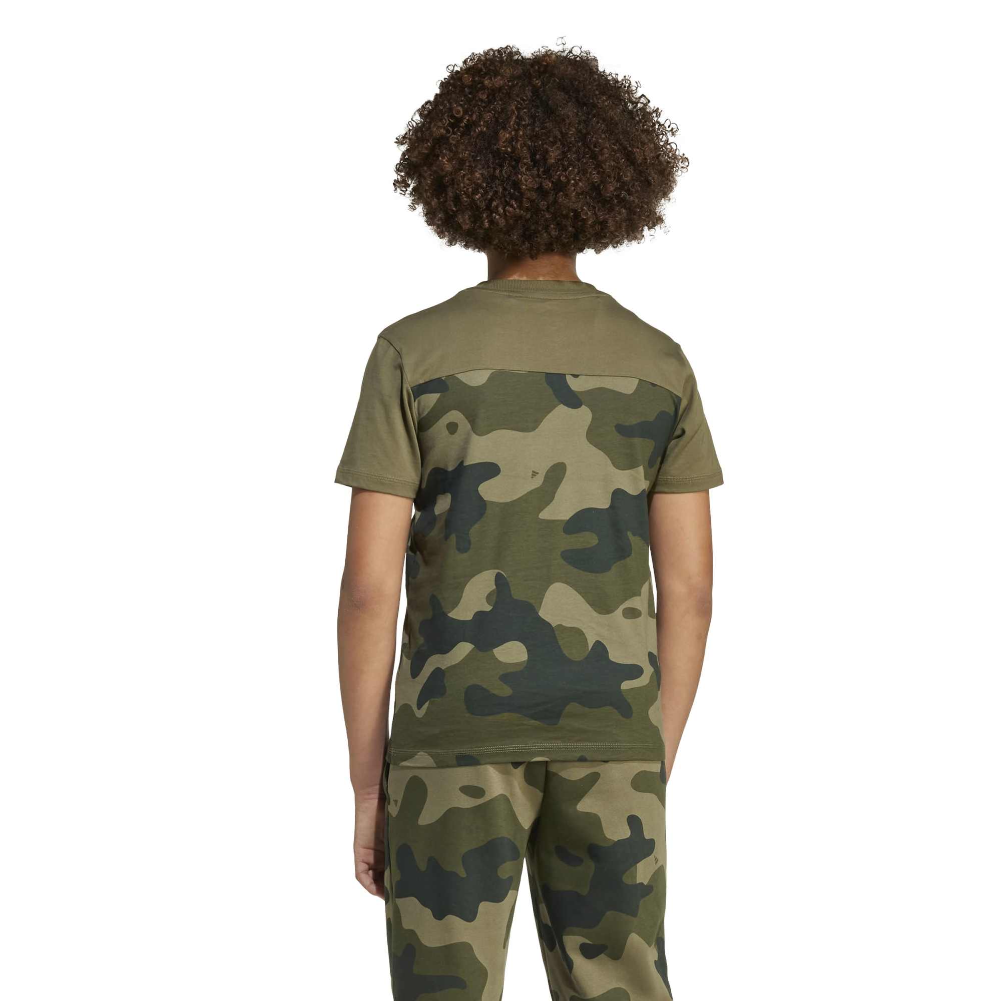 T-shirt Seasonal Essentials Camo Cotton - Verde / Nero