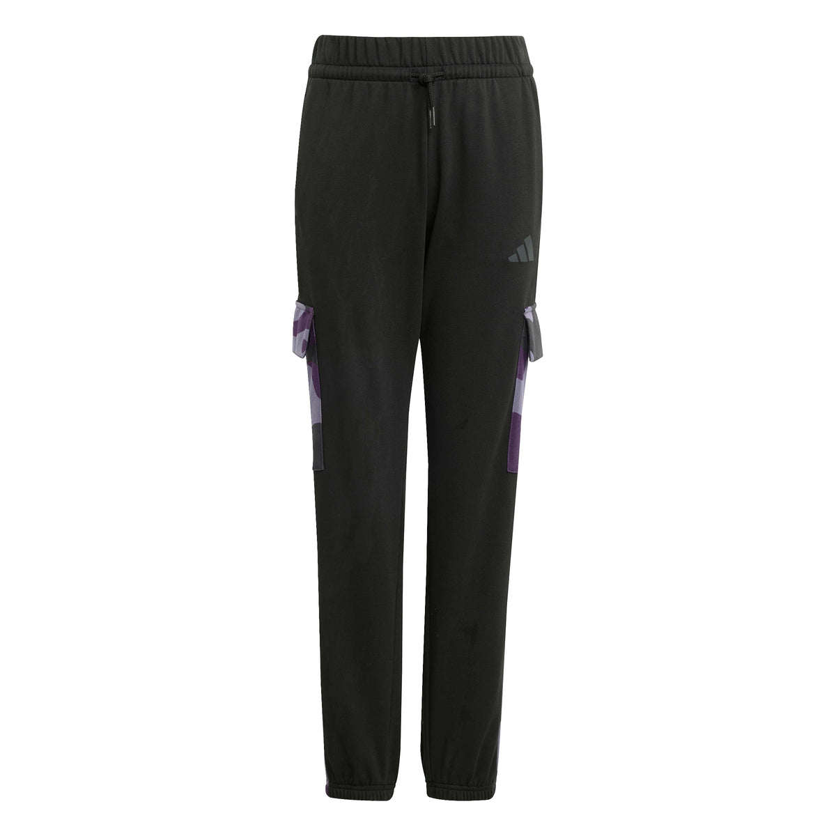 Adidas Pantaloni Seasonal Essentials Camo French Terry Cargo Nero