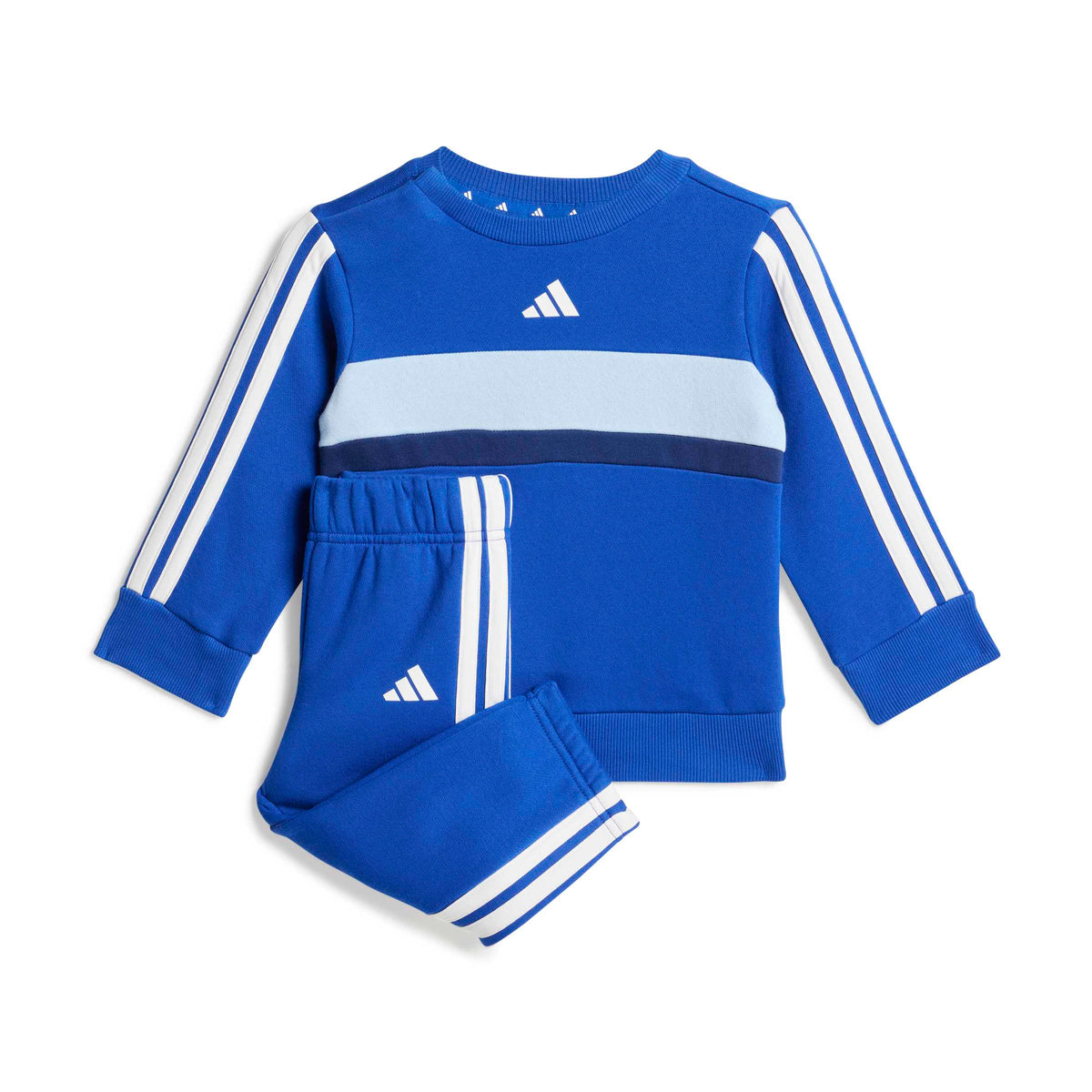 Adidas Completo Seasonal Essentials Tiberio 3-Stripes Fleece Crew Blu