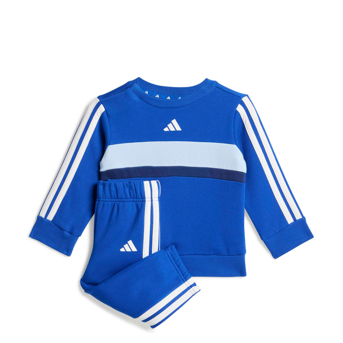 Adidas Completo Seasonal Essentials Tiberio 3-Stripes Fleece Crew Blu