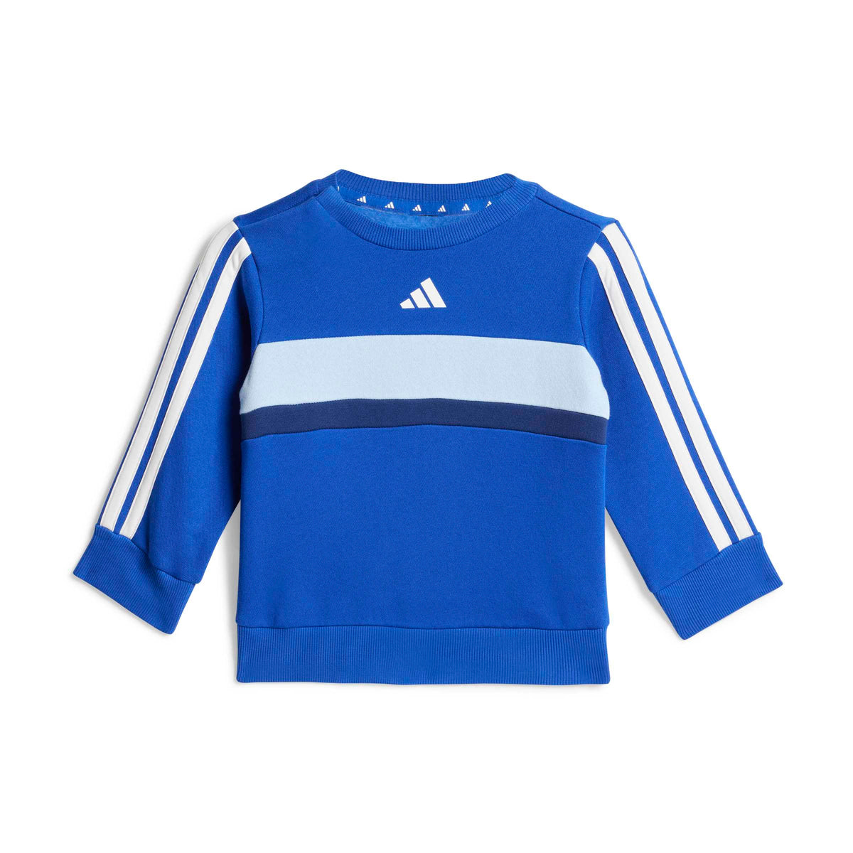 Adidas Completo Seasonal Essentials Tiberio 3-Stripes Fleece Crew Blu