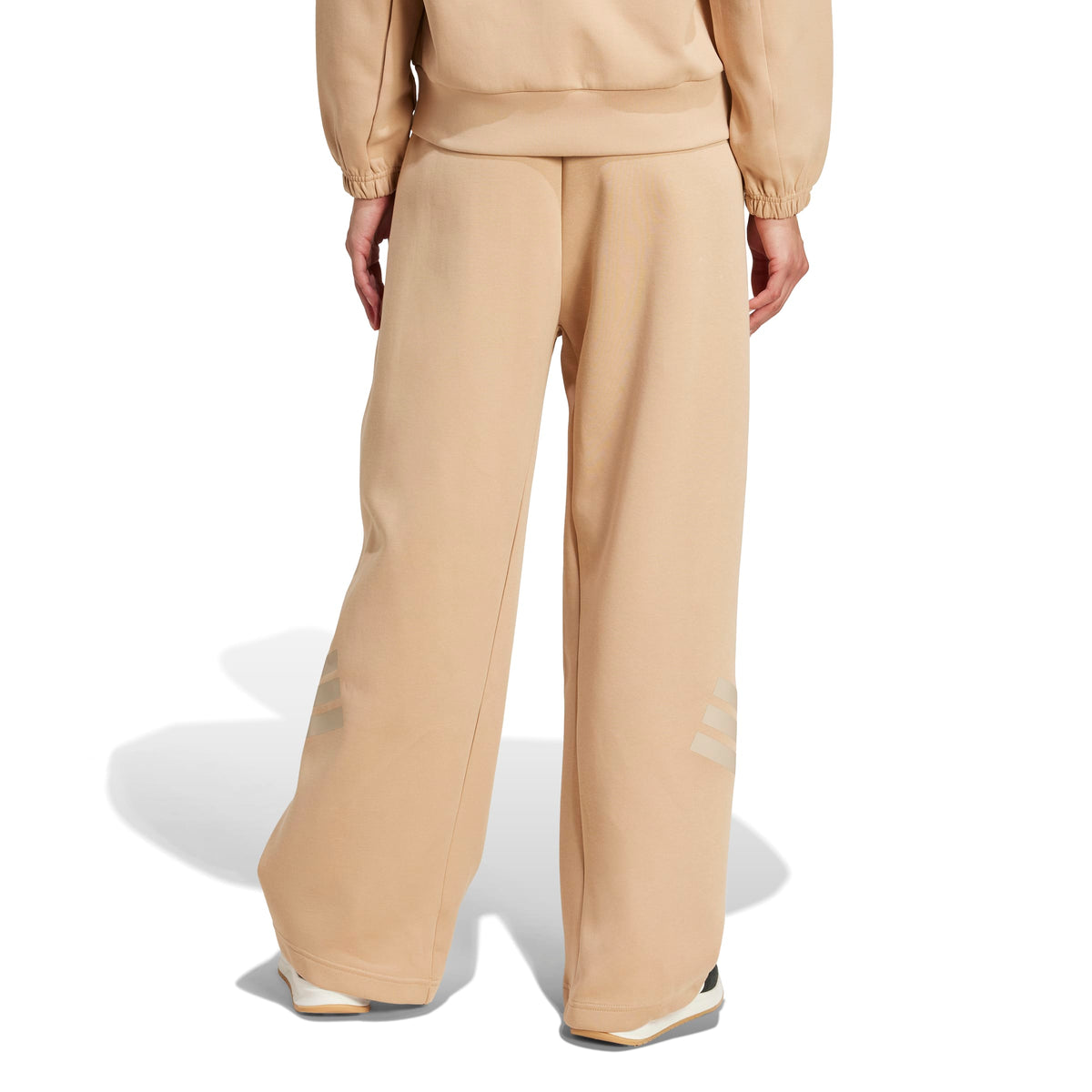 Adidas Pantaloni Future Icons 3-Stripes Open-hem Marrone