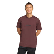 Adidas T-shirt Essentials Linear Single Jersey Marrone