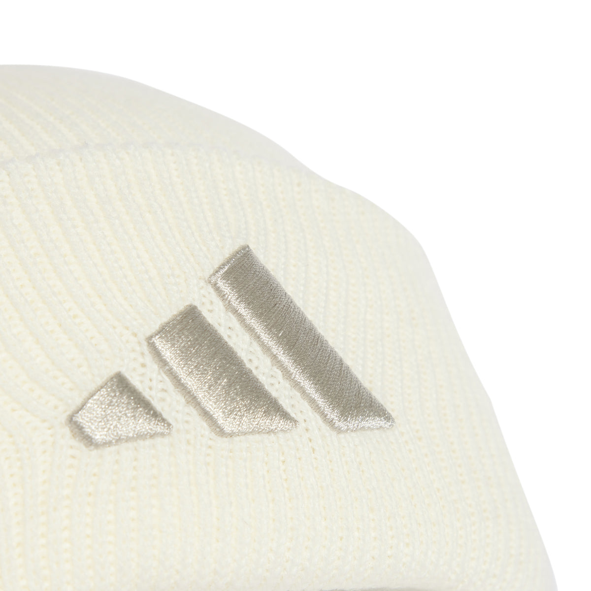Adidas Berretto con New Logo Sul Risvolto Beige