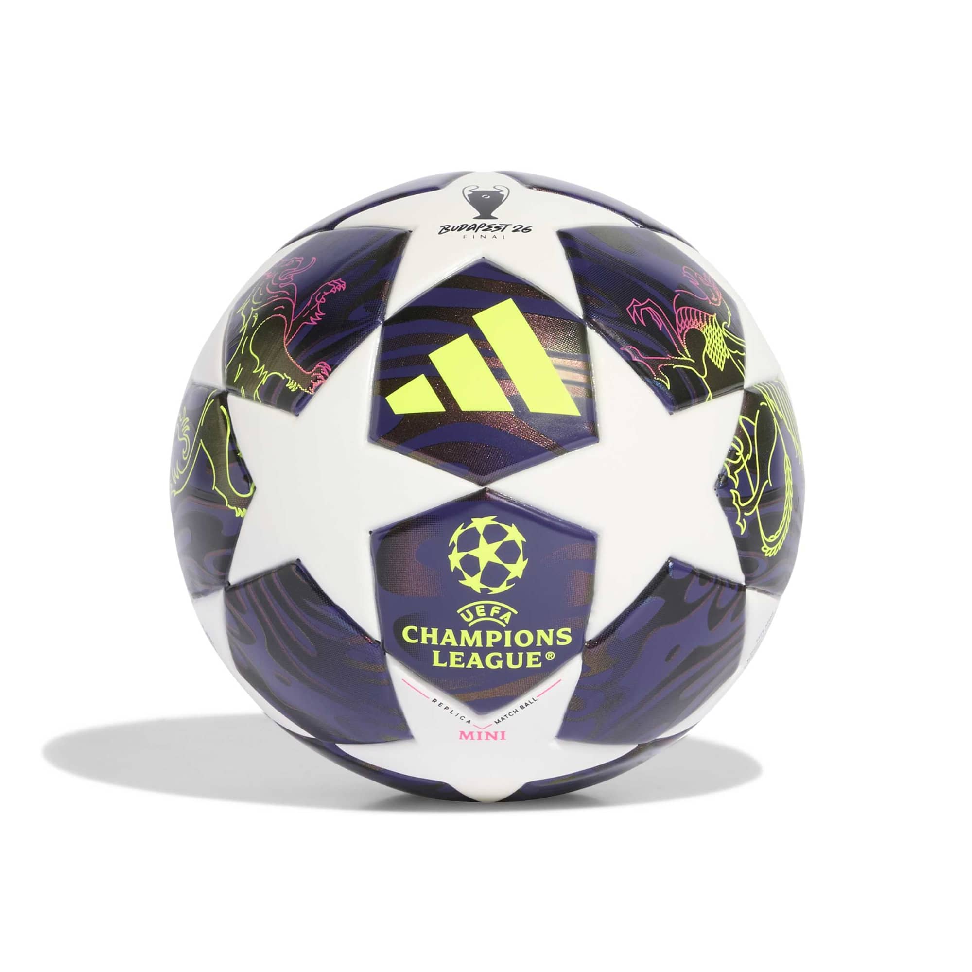 Pallone Mini Final UEFA Champions League - Viola / Bianco / Giallo
