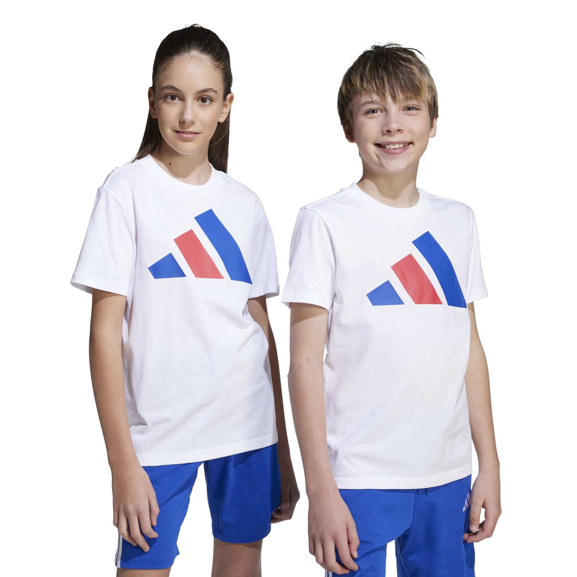 T-shirt Essentials Junior - Bianco / Blu / Rosso