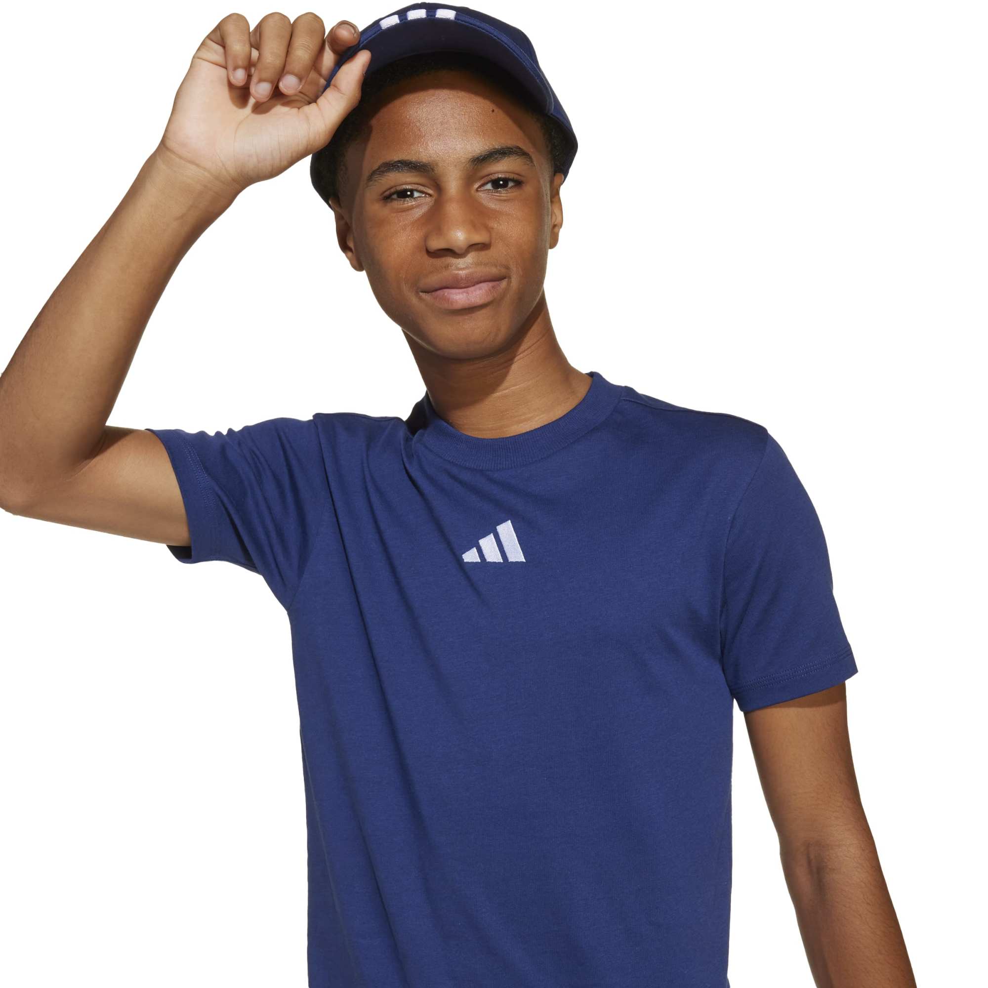 T-shirt Essentials Ragazzo - Blu / Bianco