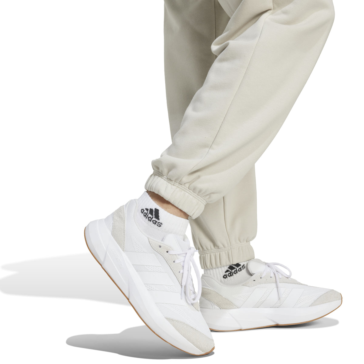 Adidas Pantaloni Essentials Linear French Terry Cuffed Grigio