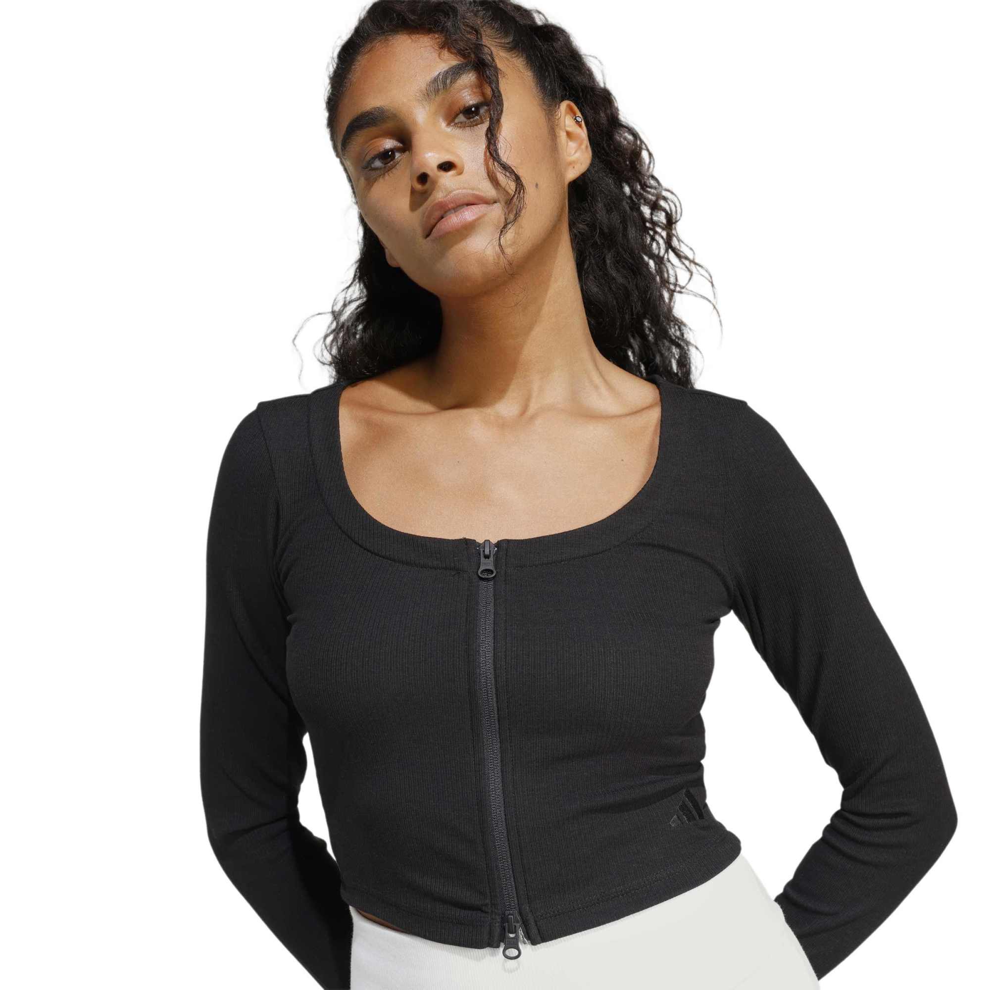 Cardigan a coste Seasonal Essentials - Nero