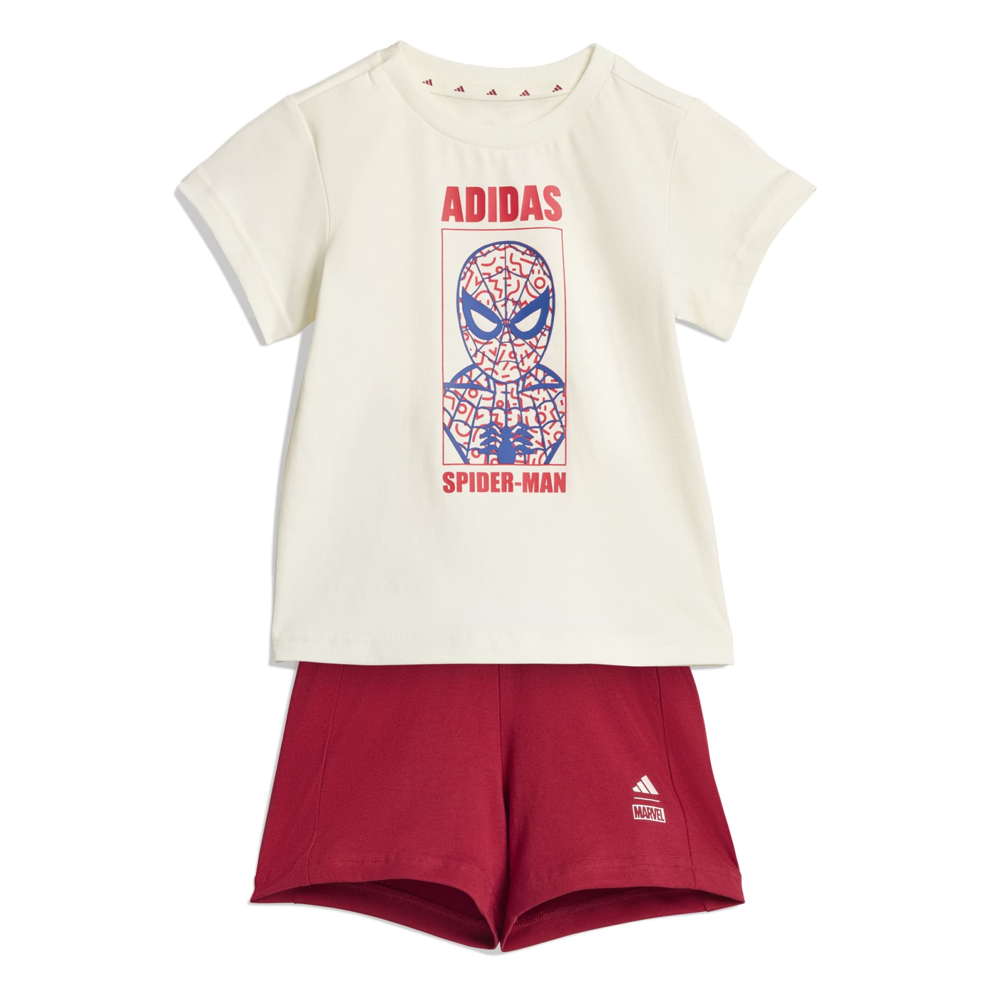 Set T-shirt Marvel Spider-man - Bianco / Bordeaux