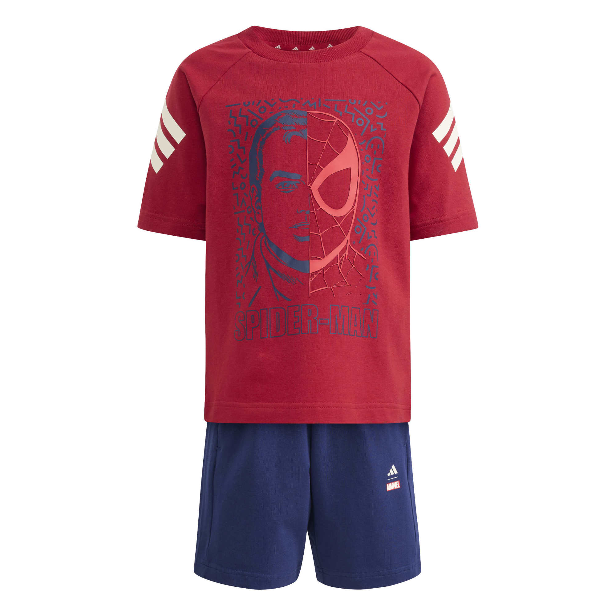 Set di T-shirt Marvel Spider-man - Bordeaux / Bianco