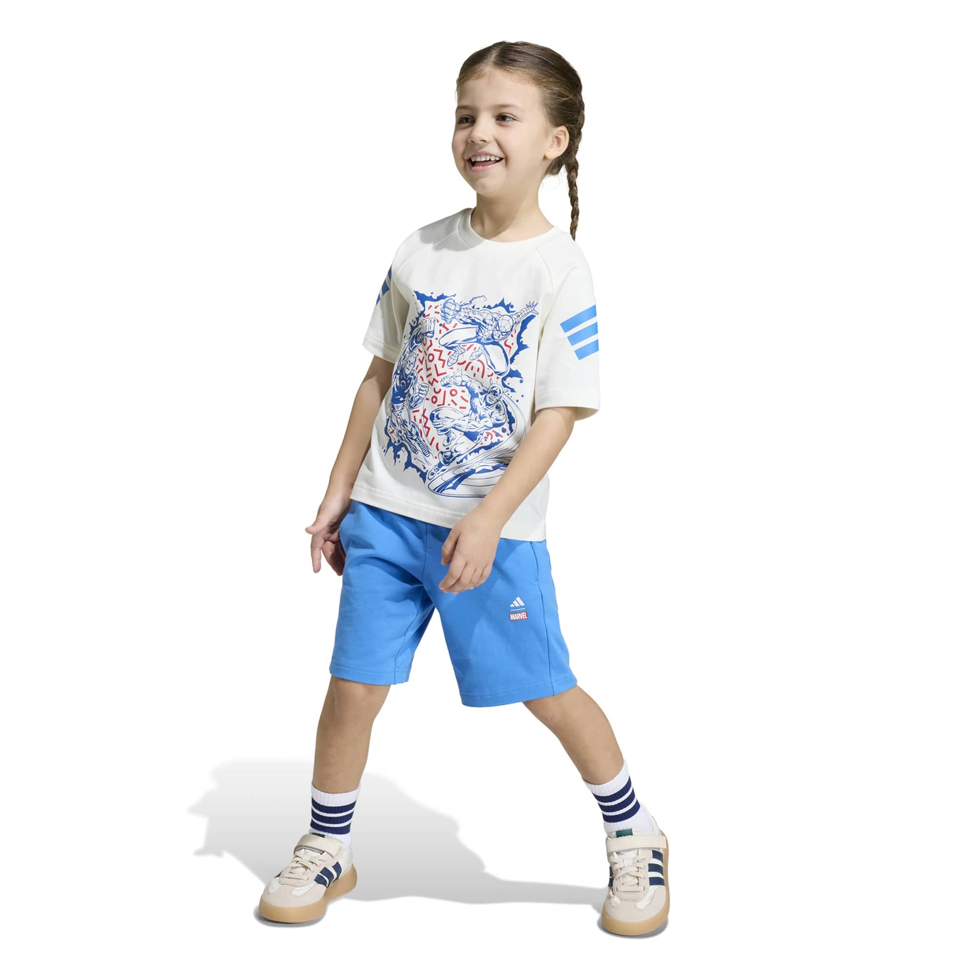 Set di T-shirt Marvel Avengers - Bianco / Blu