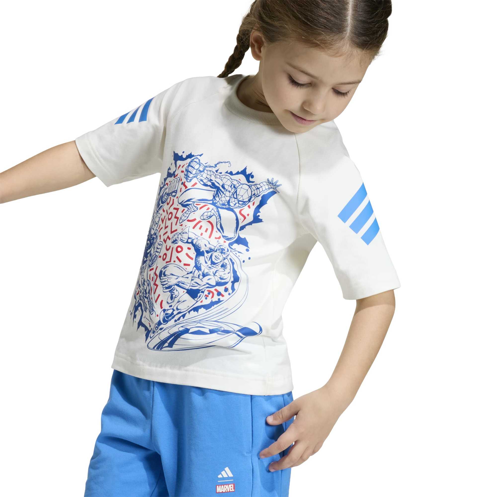Set di T-shirt Marvel Avengers - Bianco / Blu