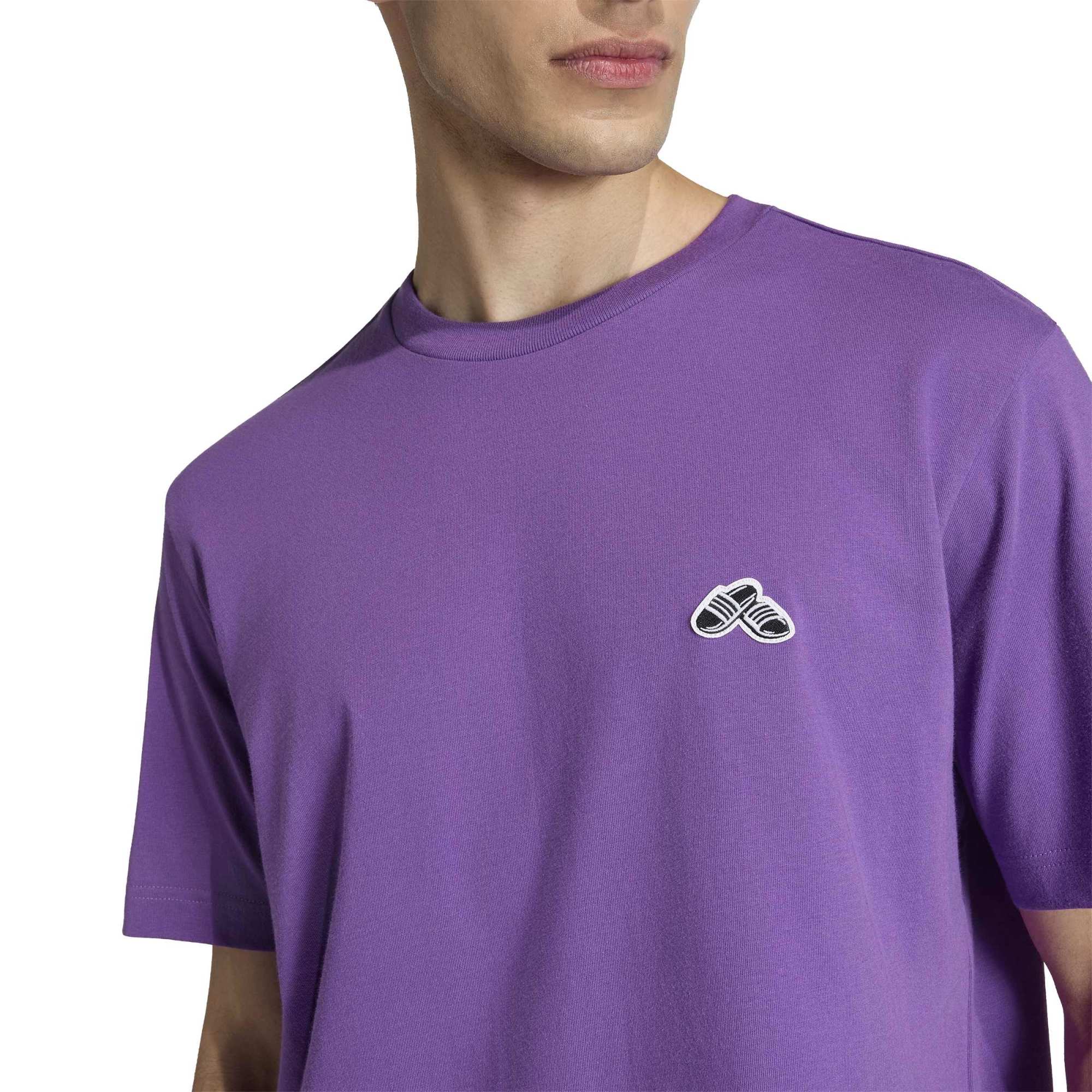 T-shirt Sport con Grafica Ciabatte Estive - Viola