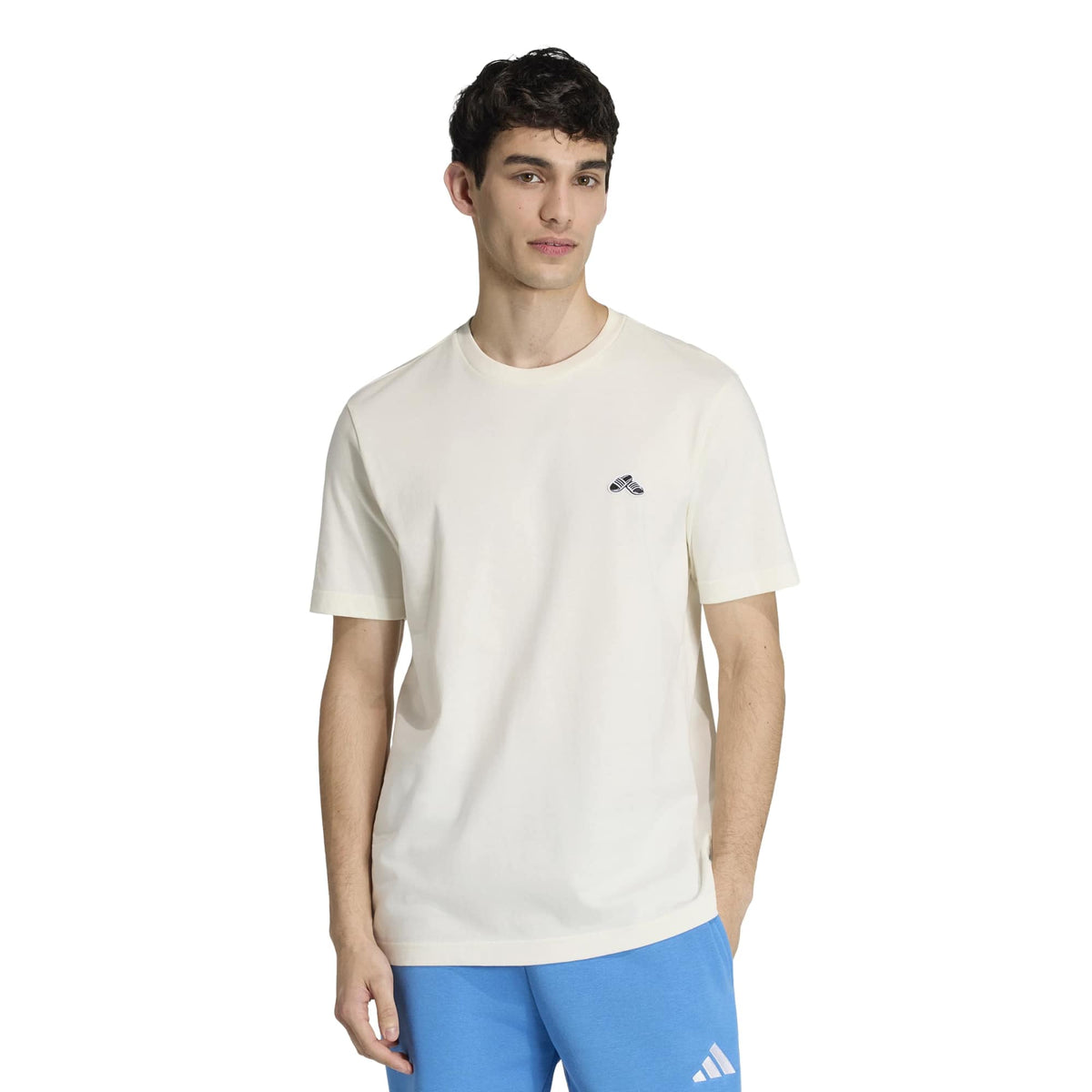 T-shirt Sport con Grafica Ciabatte Estive - Bianco