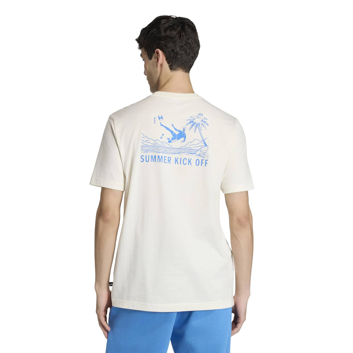 T-shirt Sport con Grafica Ciabatte Estive - Bianco